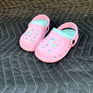 Toddler Girl “Croc-like” slip ons